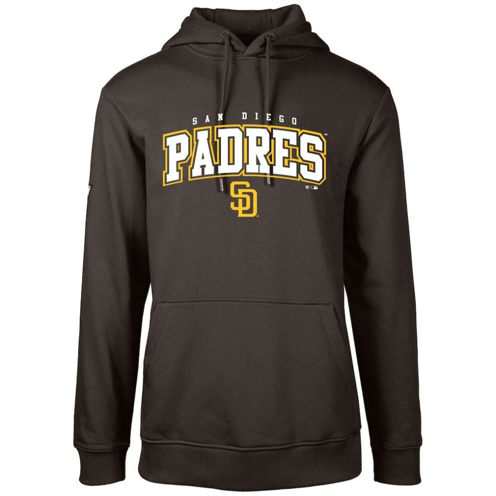 San Diego Padres Levelwear Podium Team Arch Pullover Hoodie - Brown