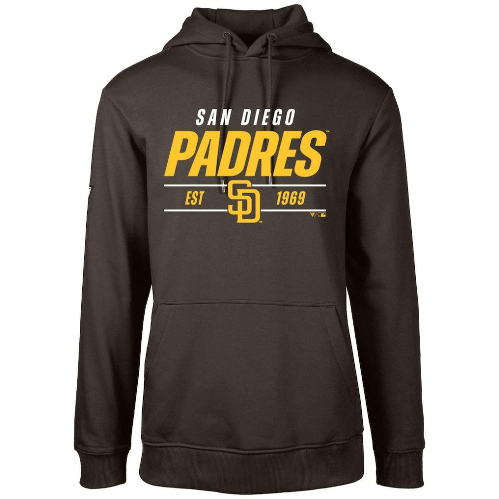 San Diego Padres Levelwear Podium Turnover Pullover Hoodie - Brown