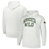 Minnesota Wild Fanatics Big & Tall Fleece Pullover Hoodie Heather Gray