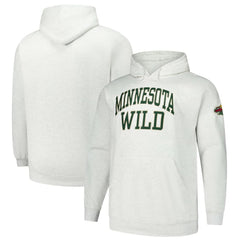 Minnesota Wild Fanatics Big & Tall Fleece Pullover Hoodie Heather Gray