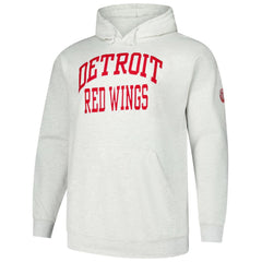 Detroit Red Wings Fanatics Big & Tall Fleece Pullover Hoodie Heather Gray