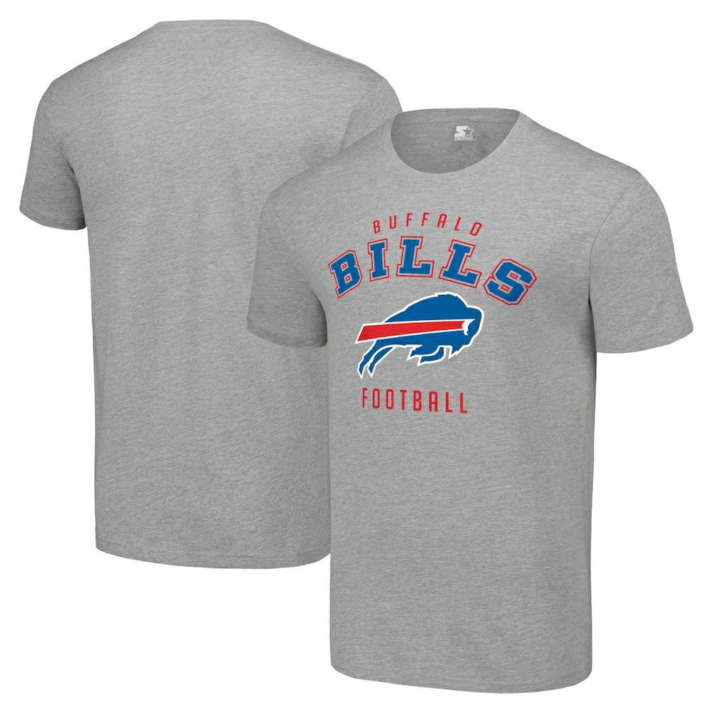 Buffalo Bills Starter Logo T-Shirt - Heather Gray discount
