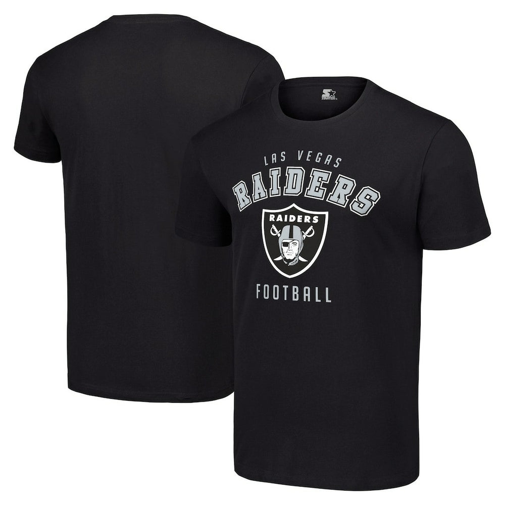 Las Vegas Raiders Starter Logo T-Shirt - Black discount
