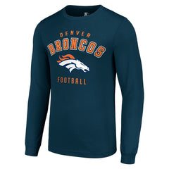 Denver Broncos Starter Long Sleeve T-Shirt - Navy cheap