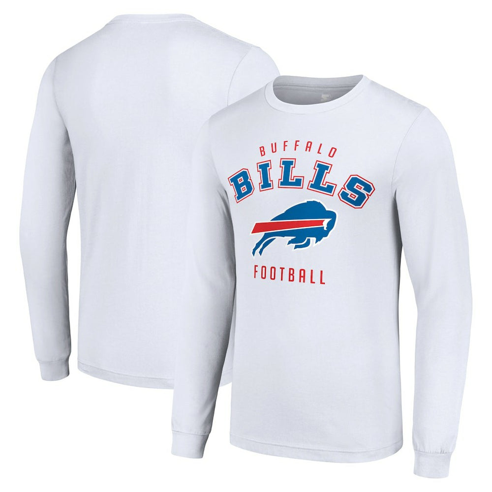 Buffalo Bills Starter Long Sleeve T-Shirt - White for sale