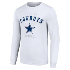 Dallas Cowboys Starter Long Sleeve T-Shirt - White discount