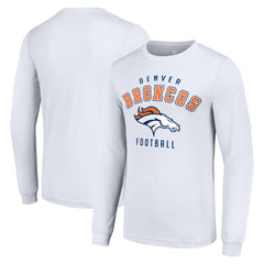 Denver Broncos Starter Long Sleeve T-Shirt - White outlet