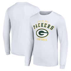 Green Bay Packers Starter Long Sleeve T-Shirt - White online