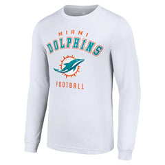 Miami Dolphins Starter Long Sleeve T-Shirt - White outlet