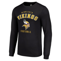 Minnesota Vikings Starter Long Sleeve T-Shirt - Black sale