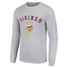 Minnesota Vikings Starter Long Sleeve T-Shirt - Heather Gray cheap