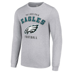 Philadelphia Eagles Starter Long Sleeve T-Shirt - Heather Gray for sale