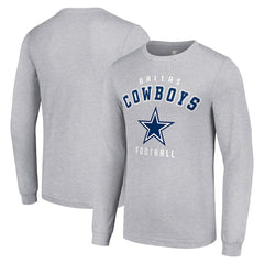 Dallas Cowboys Starter Long Sleeve T-Shirt - Heather Gray sale