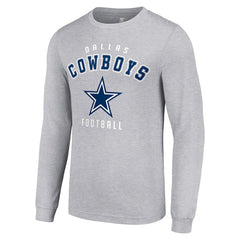 Dallas Cowboys Starter Long Sleeve T-Shirt - Heather Gray sale