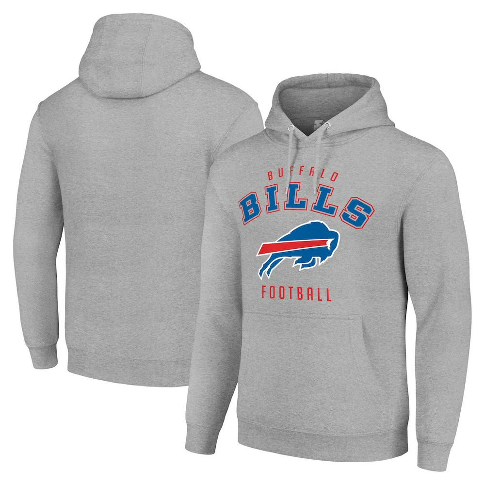 Buffalo Bills Starter Unisex Logo Pullover Hoodie - Heather Gray sale