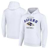 Baltimore Ravens Starter Unisex Logo Pullover Hoodie - White on sale