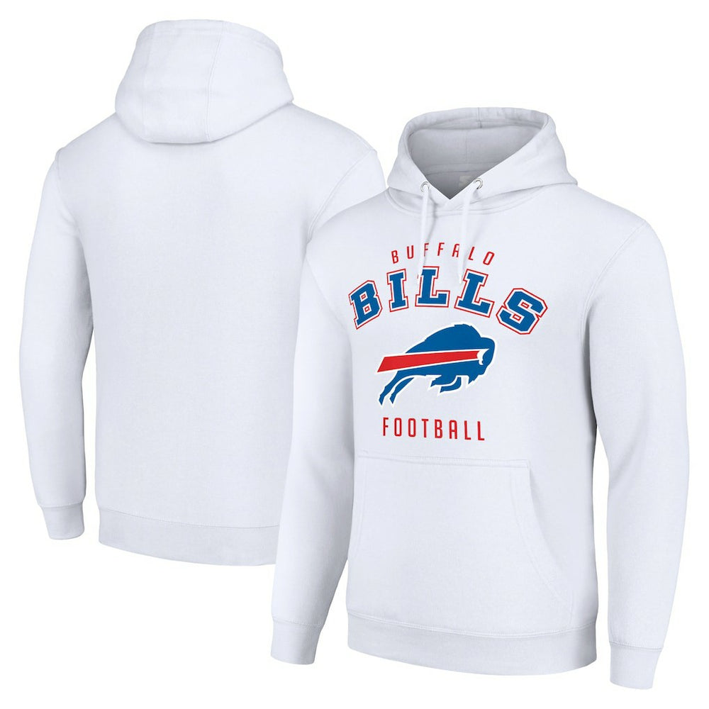 Buffalo Bills Starter Unisex Logo Pullover Hoodie - White sale