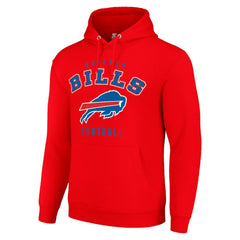 Buffalo Bills Starter Unisex Logo Pullover Hoodie - Red cheap
