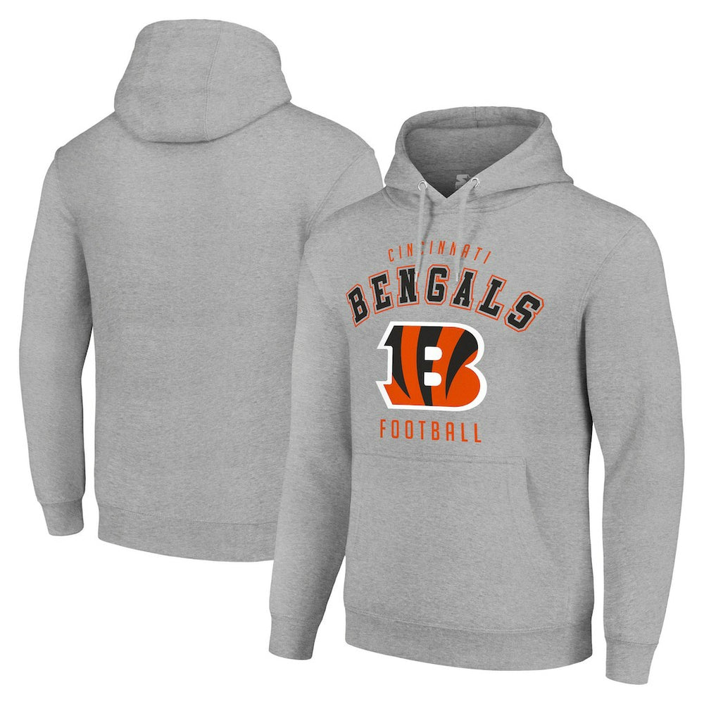 Cincinnati Bengals Starter Unisex Logo Pullover Hoodie - Heather Gray online
