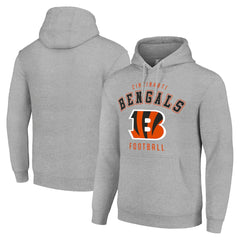 Cincinnati Bengals Starter Unisex Logo Pullover Hoodie - Heather Gray online