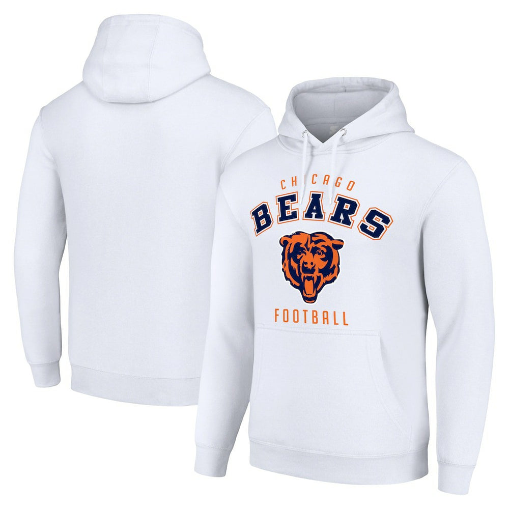 Chicago Bears Starter Unisex Logo Pullover Hoodie - White for sale
