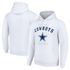 Dallas Cowboys Starter Unisex Logo Pullover Hoodie - White discount