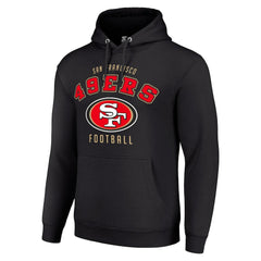 San Francisco 49ers Starter Unisex Logo Pullover Hoodie - Black cheap