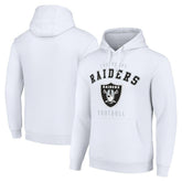 Las Vegas Raiders Starter Unisex Logo Pullover Hoodie - White cheap