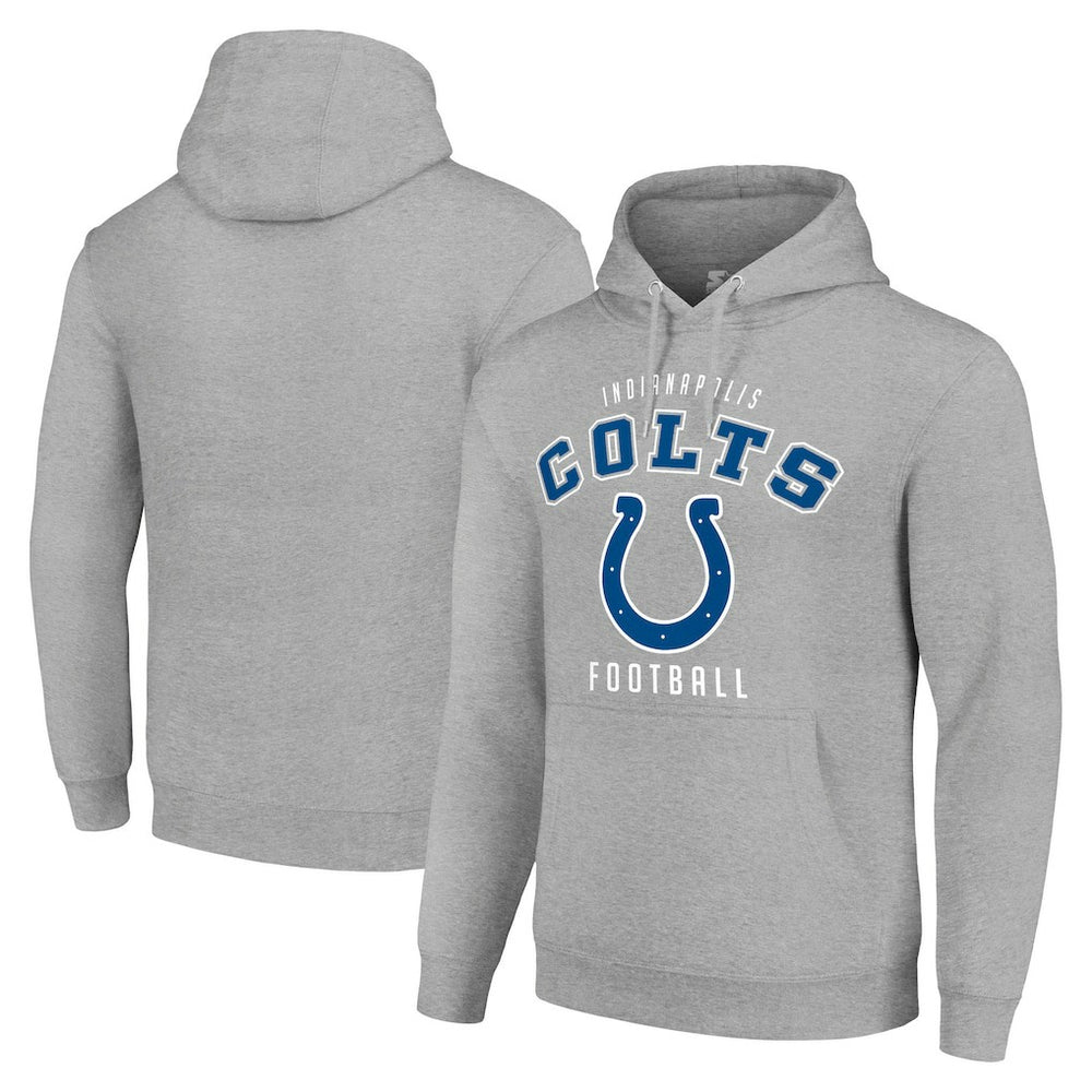 Indianapolis Colts Starter Unisex Logo Pullover Hoodie - Heather Gray outlet