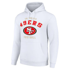 San Francisco 49ers Starter Unisex Logo Pullover Hoodie - White cheap