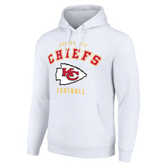 Kansas City Chiefs Starter Unisex Logo Pullover Hoodie - White cheap