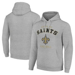 New Orleans Saints Starter Unisex Logo Pullover Hoodie - Heather Gray for sale