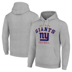 New York Giants Starter Unisex Logo Pullover Hoodie - Heather Gray cheap