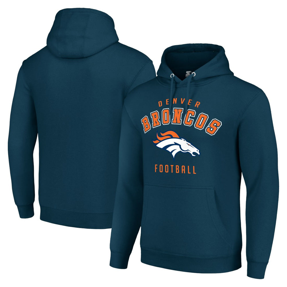 Denver Broncos Starter Unisex Logo Pullover Hoodie - Navy outlet