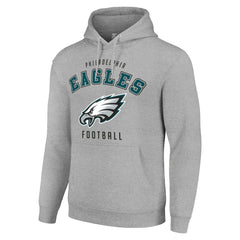 Philadelphia Eagles Starter Unisex Logo Pullover Hoodie - Heather Gray outlet
