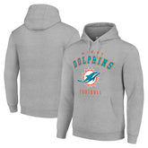 Miami Dolphins Starter Unisex Logo Pullover Hoodie - Heather Gray outlet