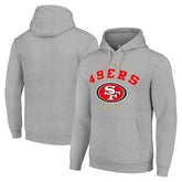 San Francisco 49ers Starter Unisex Logo Pullover Hoodie - Heather Gray cheap