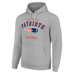 New England Patriots Starter Unisex Logo Pullover Hoodie - Heather Gray on sale