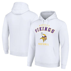 Minnesota Vikings Starter Unisex Logo Pullover Hoodie - White sale