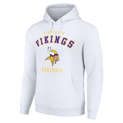 Minnesota Vikings Starter Unisex Logo Pullover Hoodie - White sale