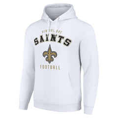 New Orleans Saints Starter Unisex Logo Pullover Hoodie - White discount