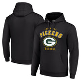 Green Bay Packers Starter Unisex Logo Pullover Hoodie - Black outlet