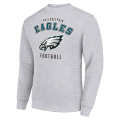 Philadelphia Eagles Starter Team Logo Pullover Sweatshirt - Heather Gray cheap
