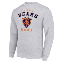 Chicago Bears Starter Team Logo Pullover Sweatshirt - Heather Gray on sale