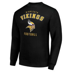 Minnesota Vikings Starter Team Logo Pullover Sweatshirt - Black on sale