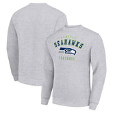 Seattle Seahawks Starter Team Logo Pullover Sweatshirt - Heather Gray outlet