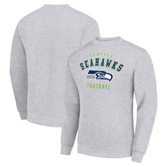 Seattle Seahawks Starter Team Logo Pullover Sweatshirt - Heather Gray outlet
