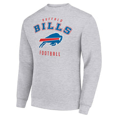 Buffalo Bills Starter Team Logo Pullover Sweatshirt - Heather Gray sale