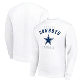 Dallas Cowboys Starter Team Logo Pullover Sweatshirt - White on sale