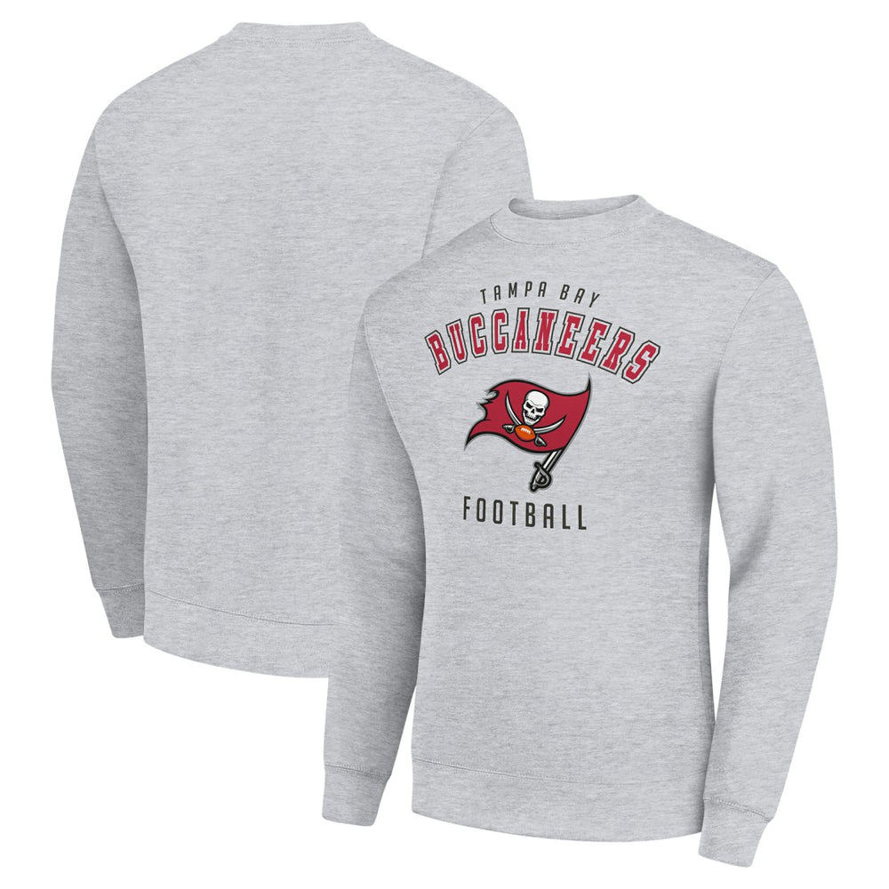 Tampa Bay Buccaneers Starter Team Logo Pullover Sweatshirt - Heather Gray discount